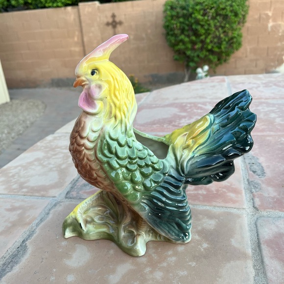 Vintage Bird Planter